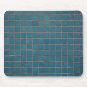 blue speckled tiles mouse mat