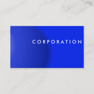 Blue sphere professional business card