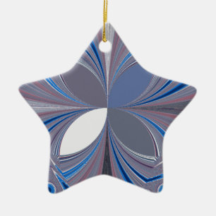 Blue spider ceramic tree decoration