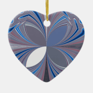 Blue spider ceramic tree decoration