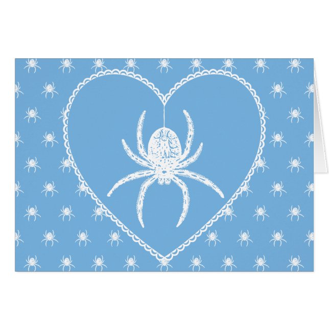 Blue Spider Heart (Front Horizontal)