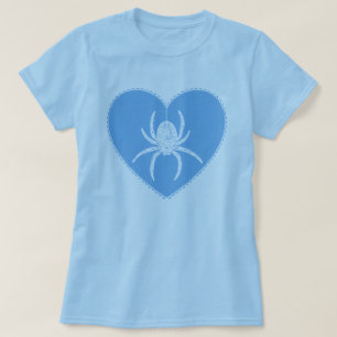 Blue Spider Heart T-Shirt