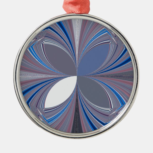 Blue spider metal tree decoration (Front)