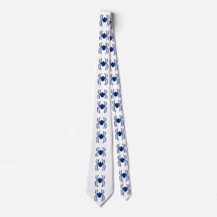 Blue spider tie