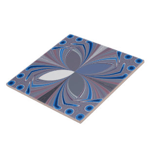 Blue spider tile
