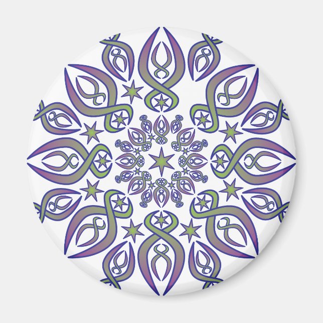 Blue Spikes Magnet (Front)