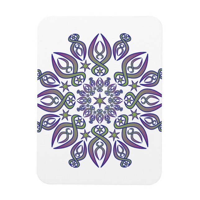 Blue Spikes Magnet (Vertical)