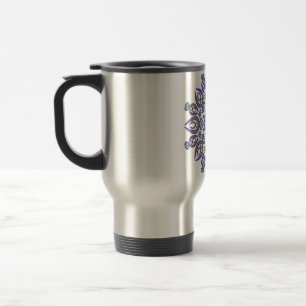 Blue Spikes Travel Mug