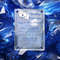 Blue Spinel Diamond 65th Wedding Anniversary Party