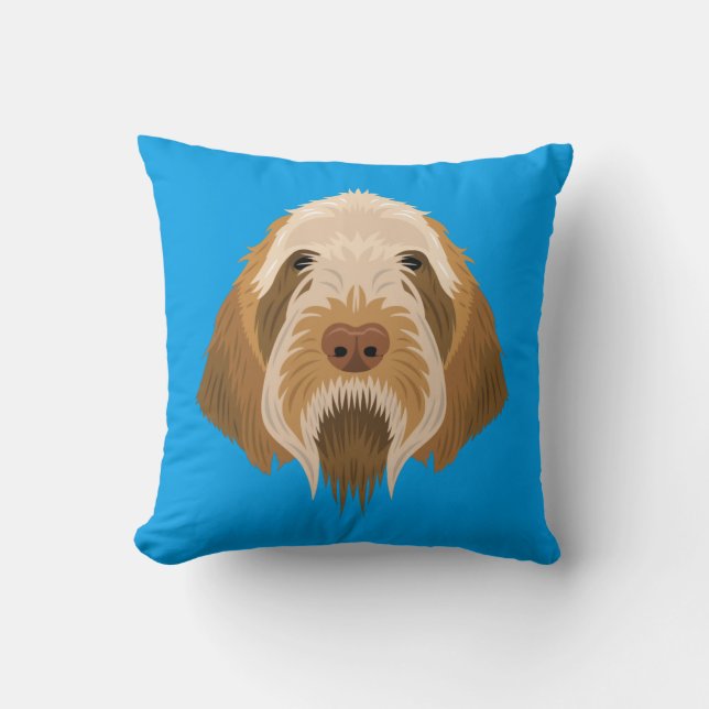 Blue Spinone Italiano Cushion (Front)