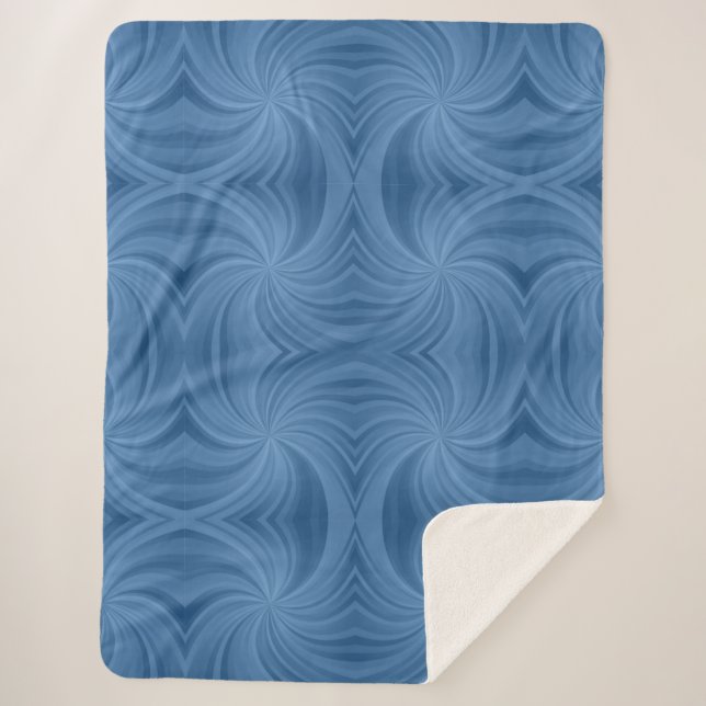 blue spiral blanket (Front)