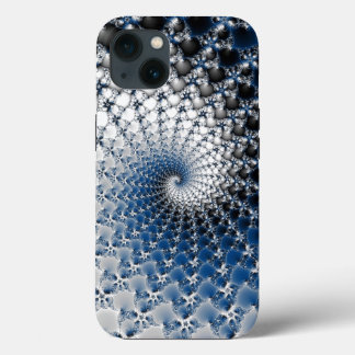 Blue Spiral iPhone 13 Case