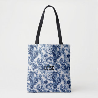 Blue Spiral Custom Tote Bag