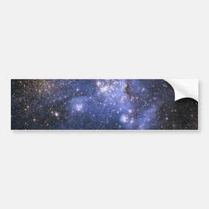 Blue Spiral Galaxies Space Bumper Sticker