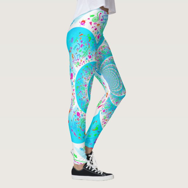Blue Spiral Leggings (Right)