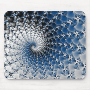 Blue Spiral Mouse Mat