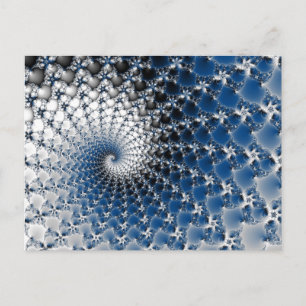 Blue Spiral Postcard