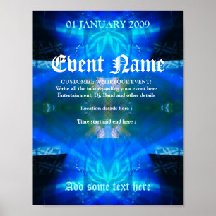 Blue Spirit Event Poster Template #013