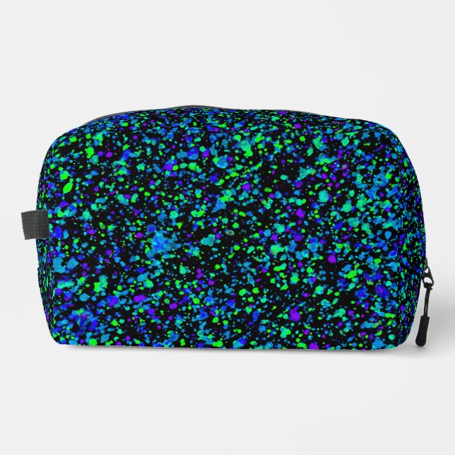 Blue Splatter - Dopp Kit (Front)