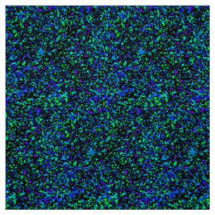 Blue Splatter - Polyester Weave Fabric