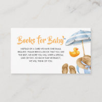 Blue Splish Splash Baby Shower Books for Baby