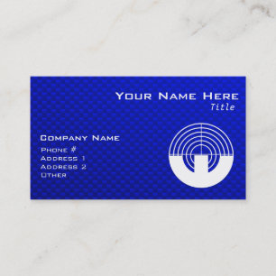 Blue Sport Shooting Business Card