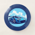 Blue Sports Car Under Clear Sky