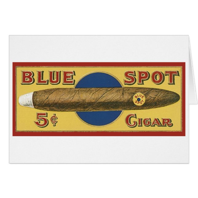Blue Spot Cigar Label (Front Horizontal)