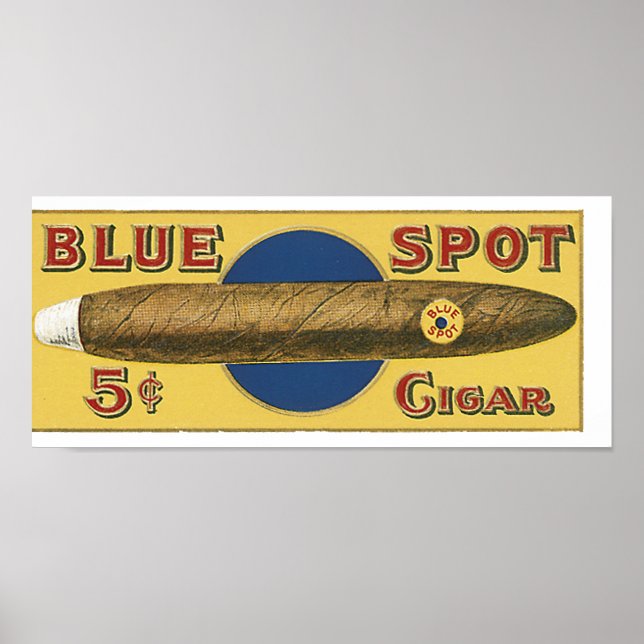 Blue Spot Cigar Poster (Front)