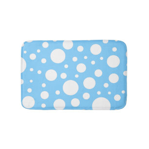 Blue Spots Bath Mat