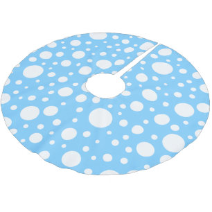 Blue Spots Tree Skirt