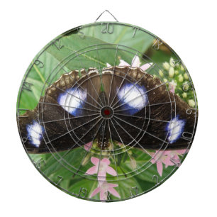 Blue Spotted Butterfly Dart Board