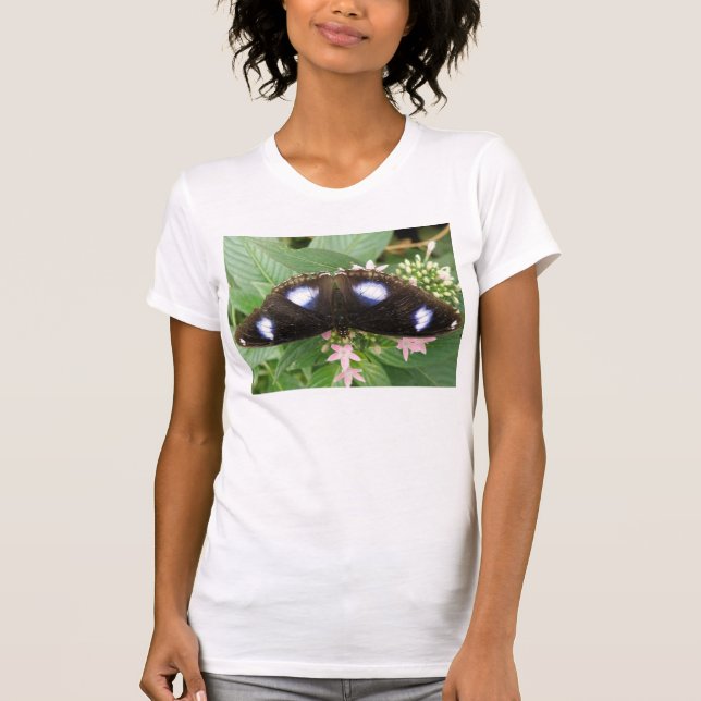 Blue Spotted Butterfly T Shirt (Front)