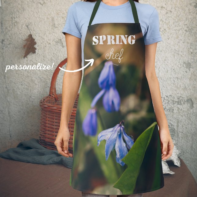 Blue Spring Flower Apron (Creator Uploaded)