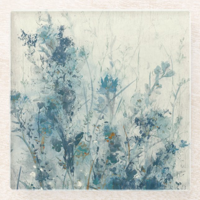 Blue Spring Glass Coaster (Front)