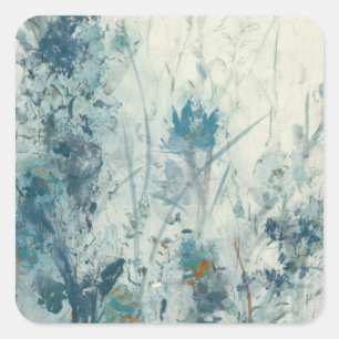 Blue Spring Square Sticker