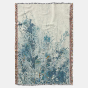 Blue Spring Throw Blanket