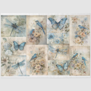 Blue Spring Tissue Paper