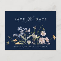 Blue Spring Wildflower Meadow  Save the Date