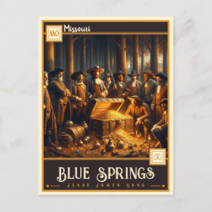 Blue Springs, Missouri   Vintage Postcard