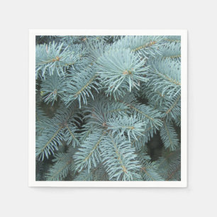 Blue spruce grey green napkin