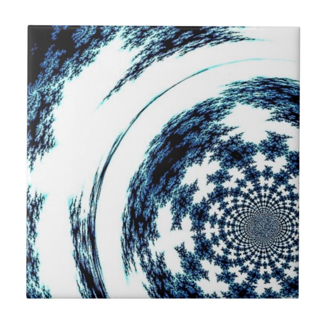 Blue Spun Thread Tile (Front)