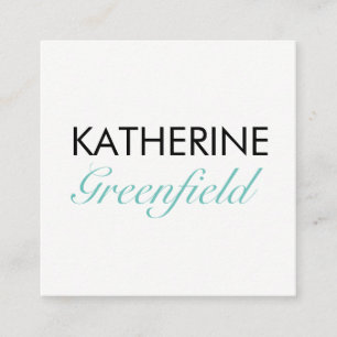 Blue Square Block Business/Appointment Card