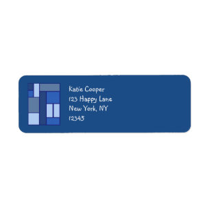 Blue Square Geometric - Emotion Form and Colour