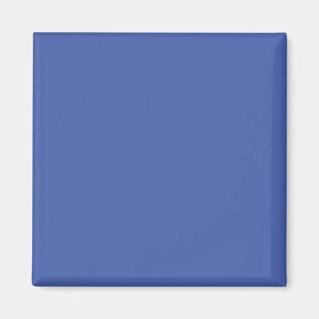 Blue Square Magnet | Minimal Solid Colour (Front)