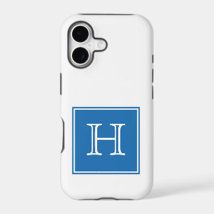 Blue Square Monogram