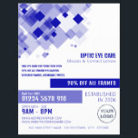 Blue Squares, Optician, Technical Practitioner Flyer<br><div class="desc">Blue Squares,  Optician,  Technical Practitioner Advertising Flyers By The Business Card Store.</div>