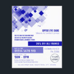 Blue Squares, Optician, Technical Practitioner Flyer<br><div class="desc">Blue Squares,  Optician,  Technical Practitioner Advertising Flyers By The Business Card Store.</div>