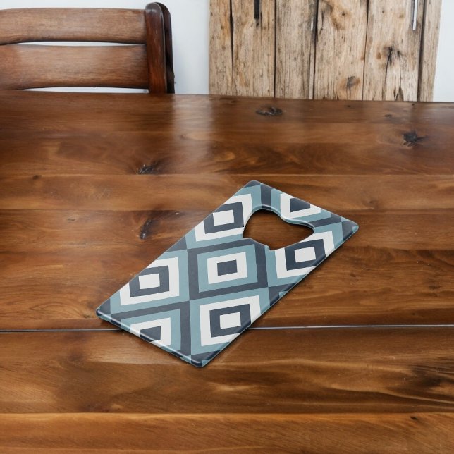 Blue Squares Pattern (Bottle Openers)