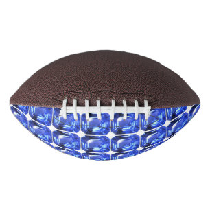 Blue Squarish Pattern American Football